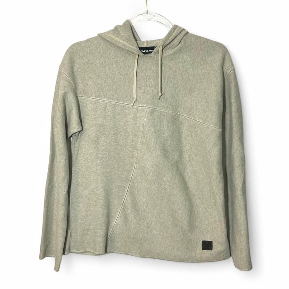 DKNY‎ Jeans Beige/Tan Asymmetrical Hoodie